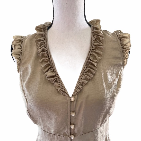 White House Black Market Silk Blouse Sz small - Picture 2 of 7